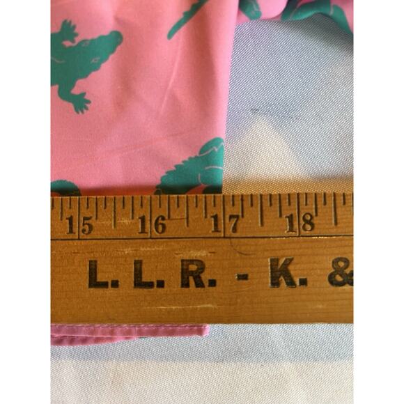 True Nation Mens Swim Trunks 4XL Lined Pink Green Alligator Drawstring NWT - Picture 10 of 10